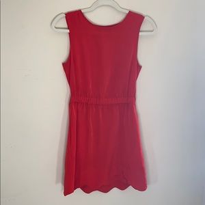 Red cut-out back dress